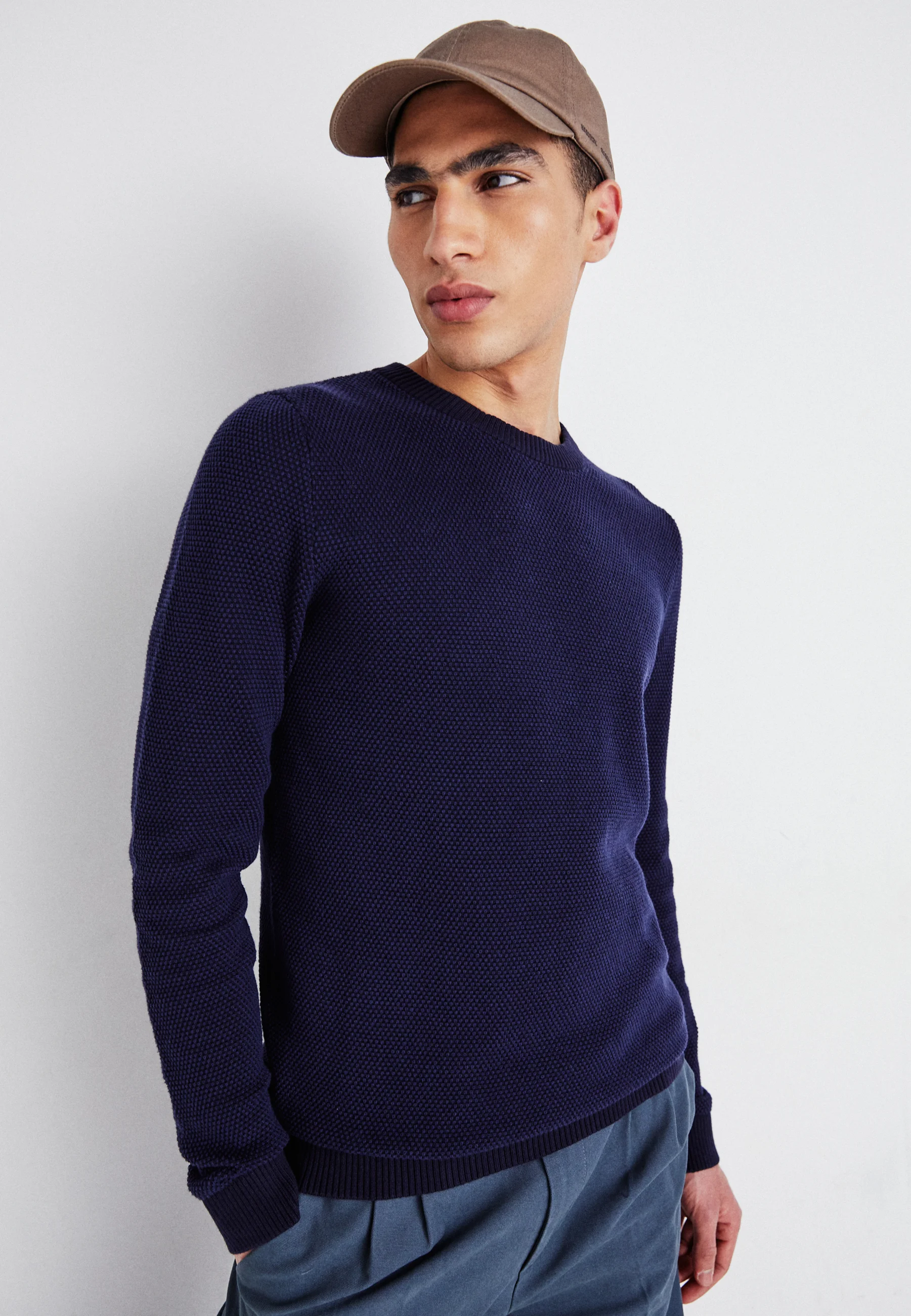 Suéter SLHMAX STRUCTURE CREW NECK de Selected Homme