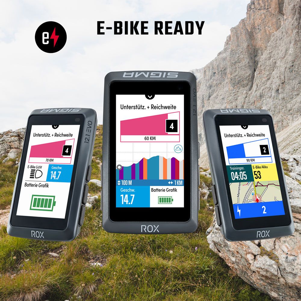 SIGMA ROX 12.1 EVO Sensor Set - GPS-Fahrrad Navigationssystem kaufen | Bike-Discount