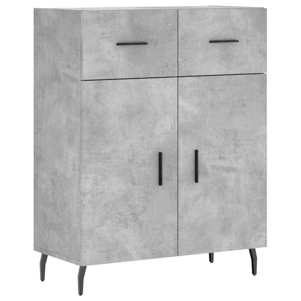 vidaXL Sideboard Sideboard Betongrau 69,5x34x90 cm Holzwerkstoff (1 St)