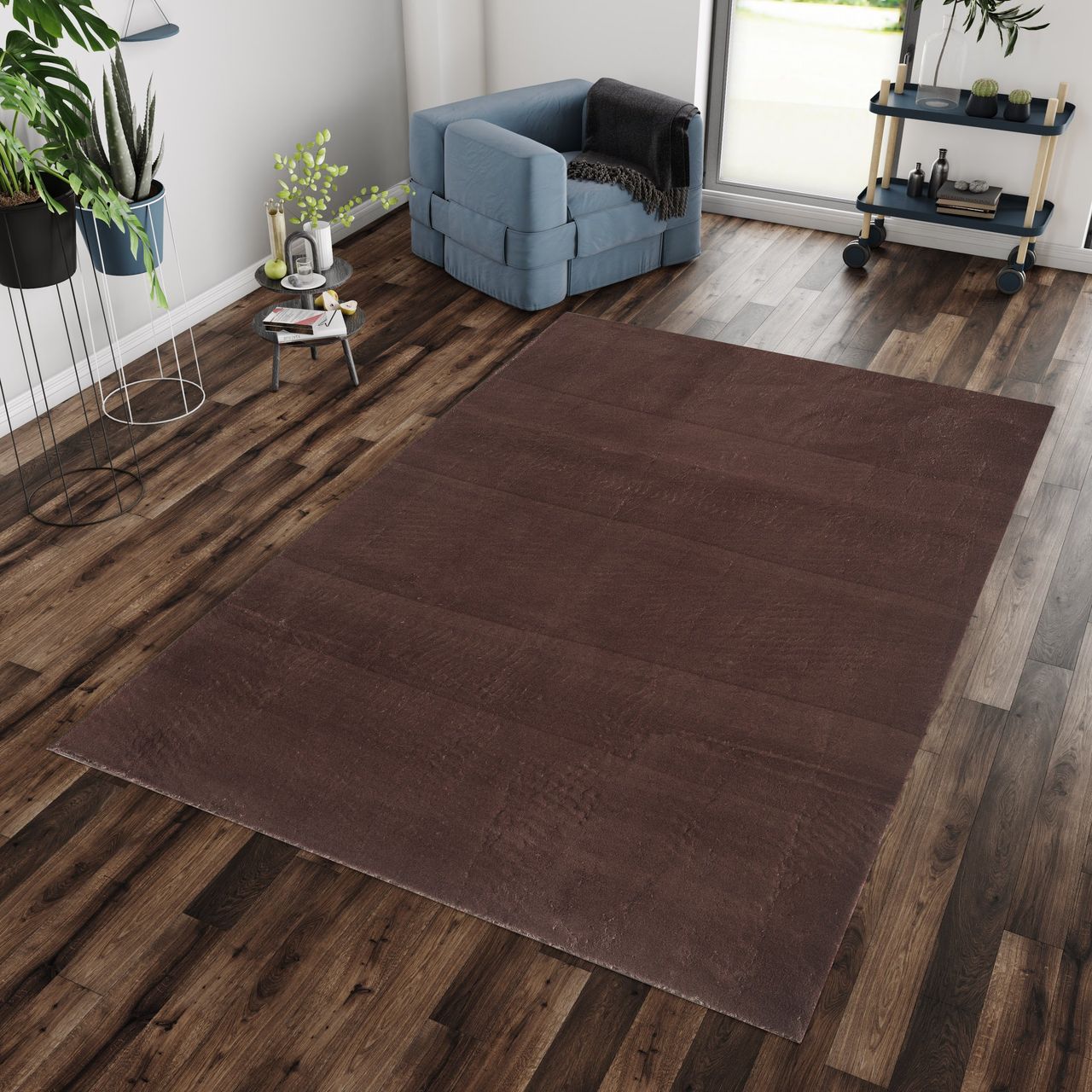 Ayyildiz Teppich, CATWALK 2600, BROWN, 80 x 150 cm