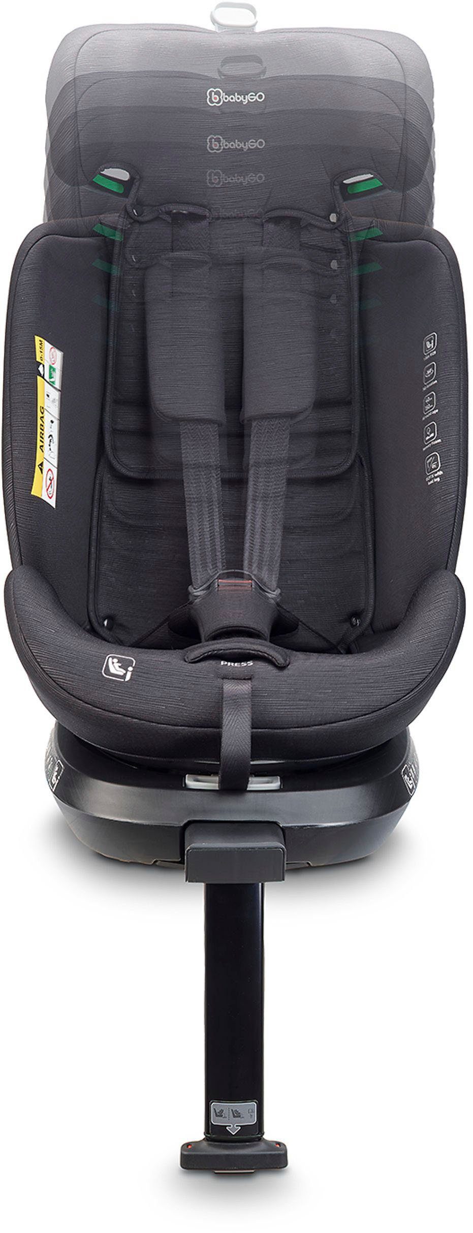BabyGo Autokindersitz Move 360 I Size, für Körpergröße von 40-150 cm