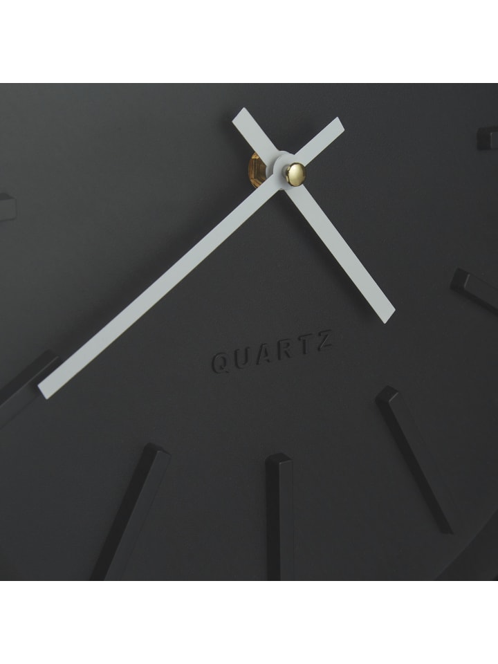 relaxdays Wanduhr in Schwarz günstig kaufen onesize