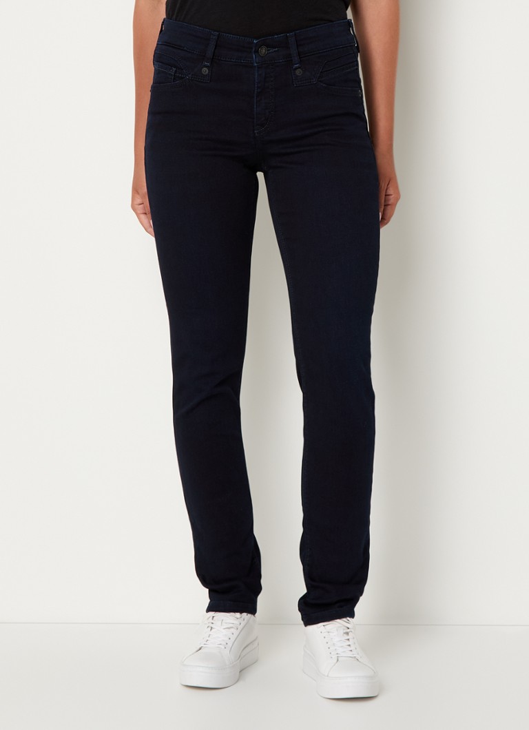 Blugi skinny MAC Rich High Waist în nuanță închisă