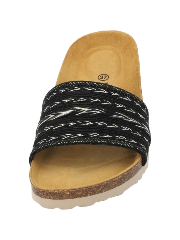 palado Pantoletten in negro/oro (7cm) günstig kaufen