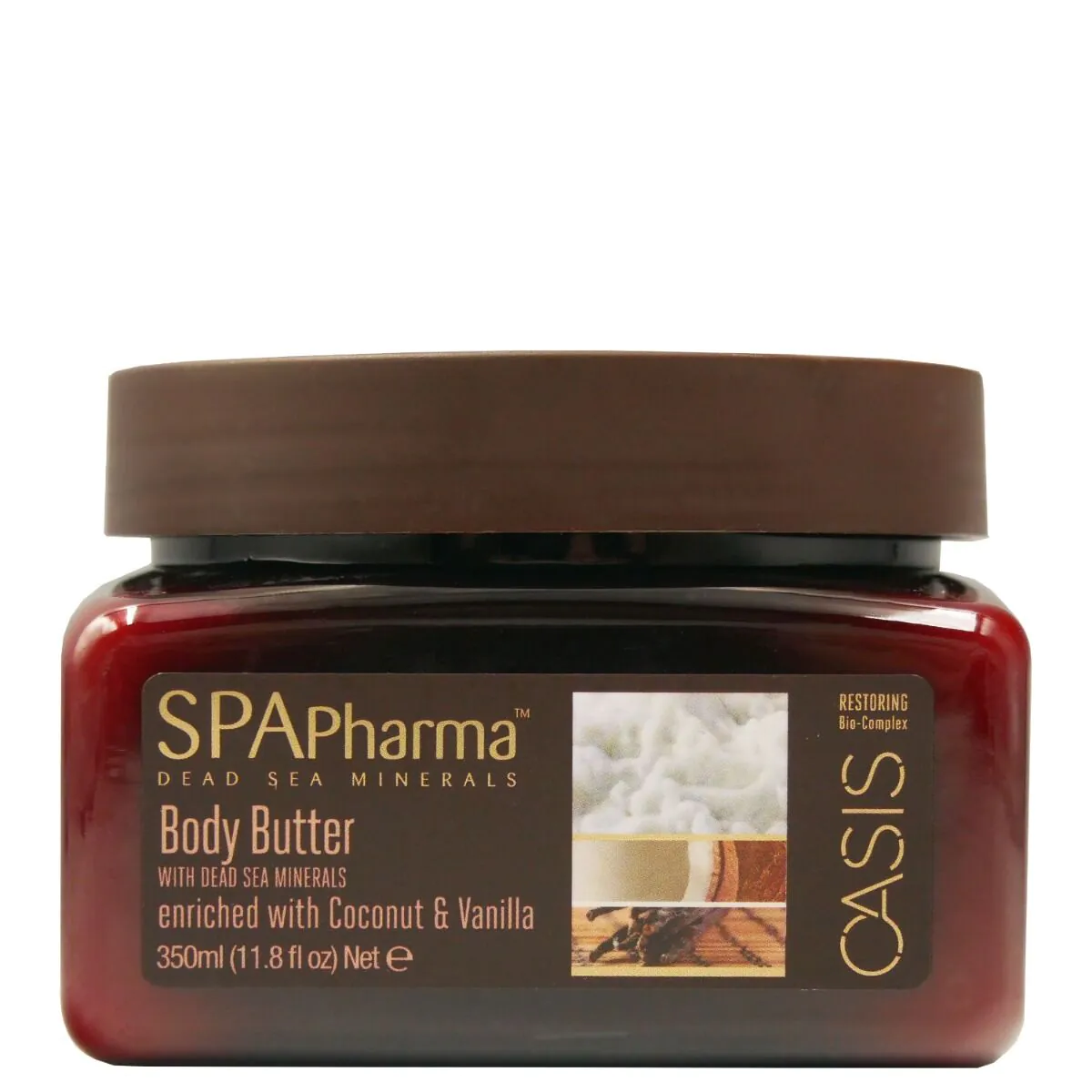 „Spa Pharma“ kokosų ir vanilės „Oasys“ kūno sviestas, 350 ml
