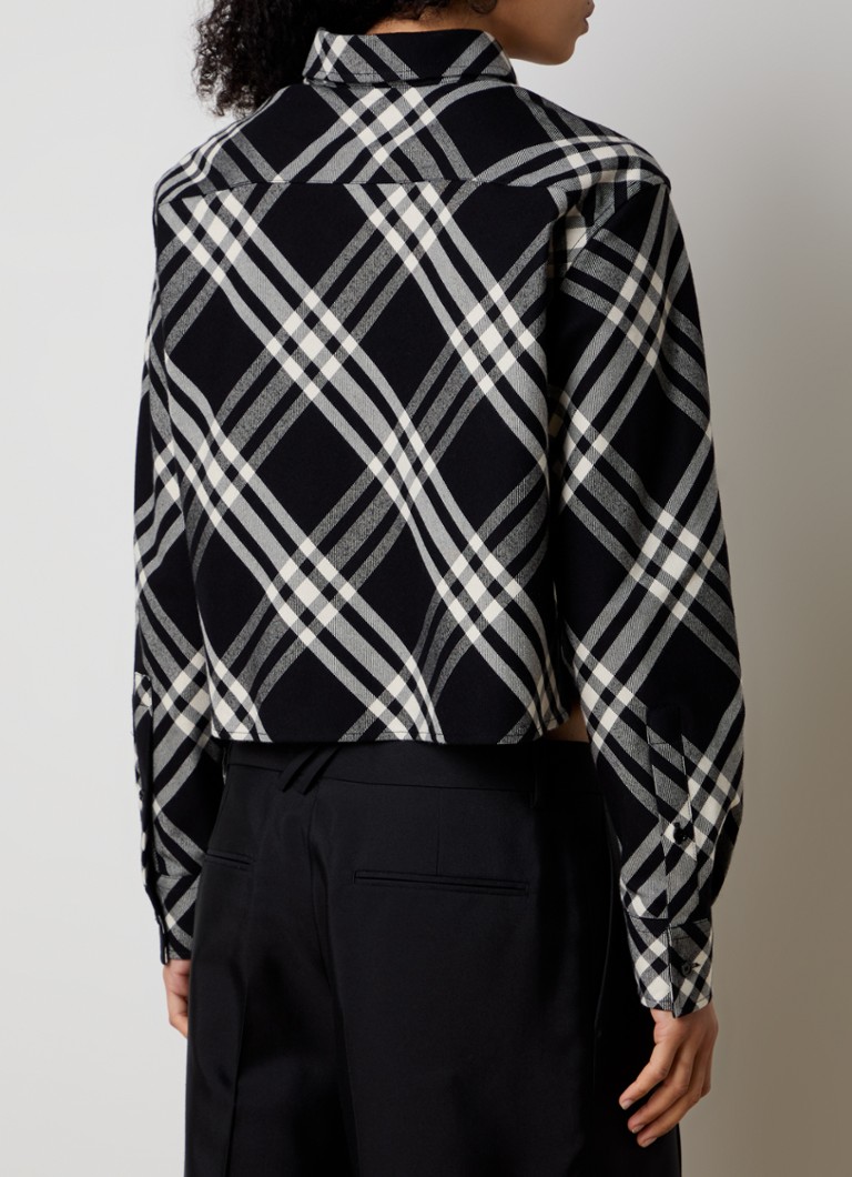 Κοντή μπλούζα Burberry με καρό σχέδιο