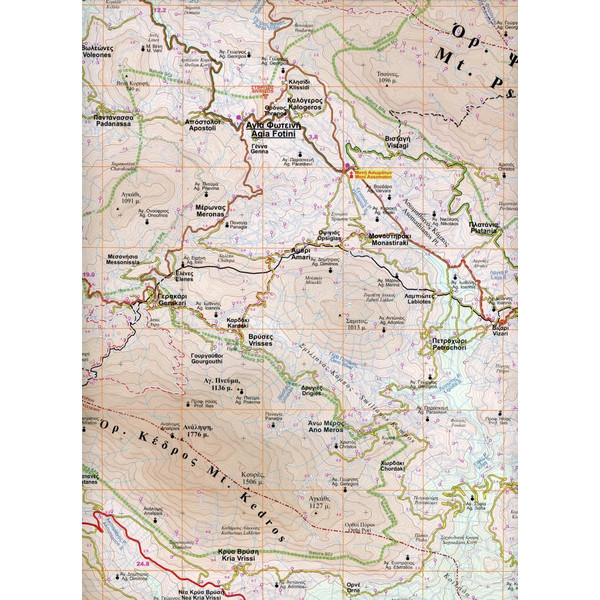 Agioi Deka - Matala 1 : 50 000 - Wanderkarte