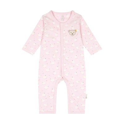 Strampler langarm, rosa für Mädchen