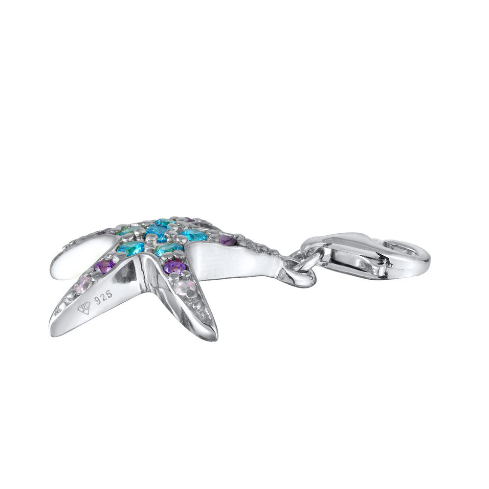 Nenalina Nenalina Amulette Femmes Charm pendentif étoile de mer avec cristaux de zirconium Pendentif