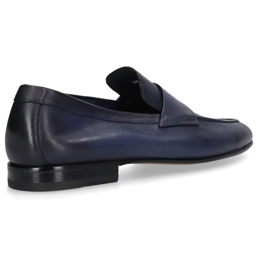 Santoni - Loafer 17511 Kalbsleder - blau