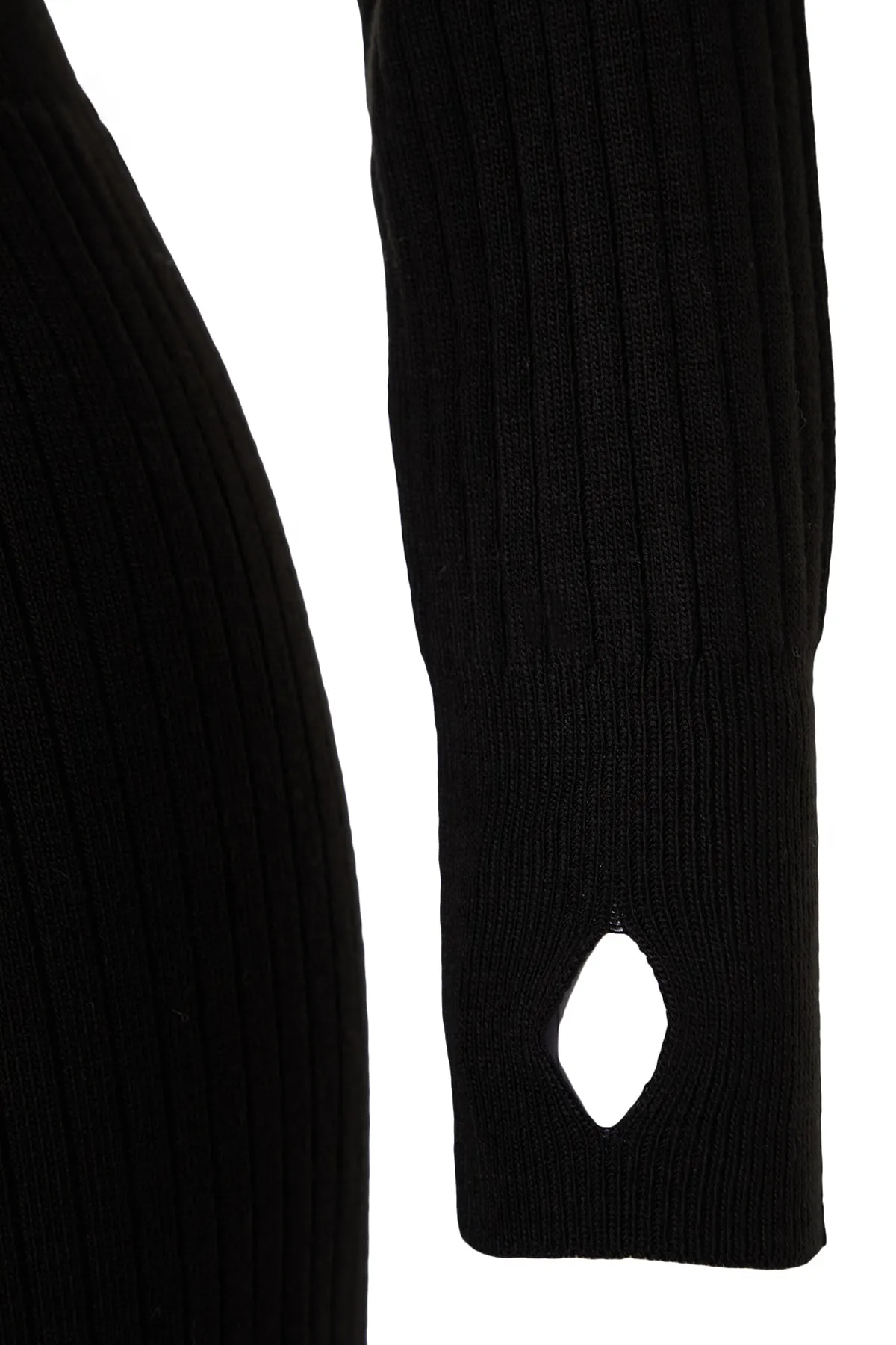 Trendyol Collection  Schwarzes, kurzes Strickoberteil und -unterteil-Set TWOAW24AU00014