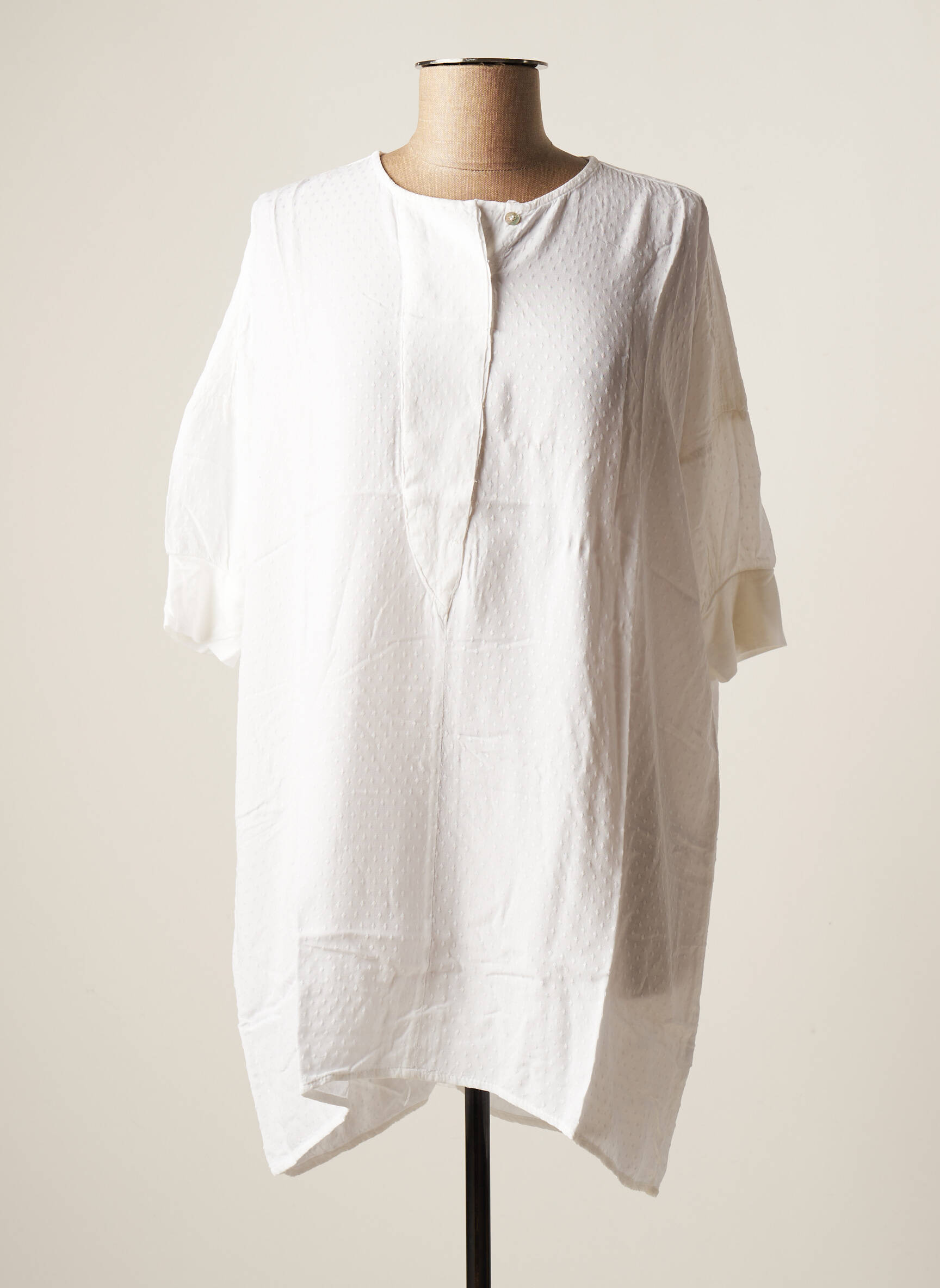 Project Aj117 Tuniquemanchecourte Femme couleur blanc