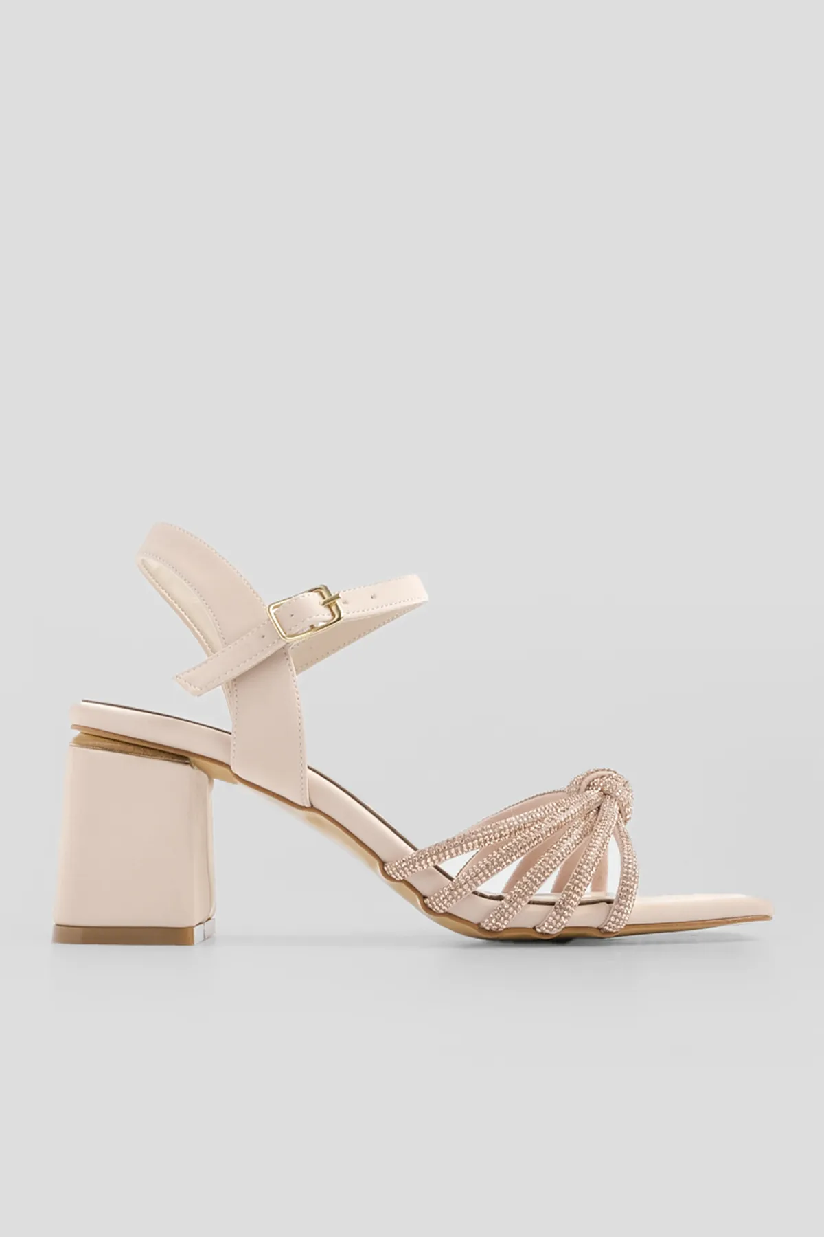 Marjin  Damen Abendschuhe mit Steinbesatz Tayla Beige