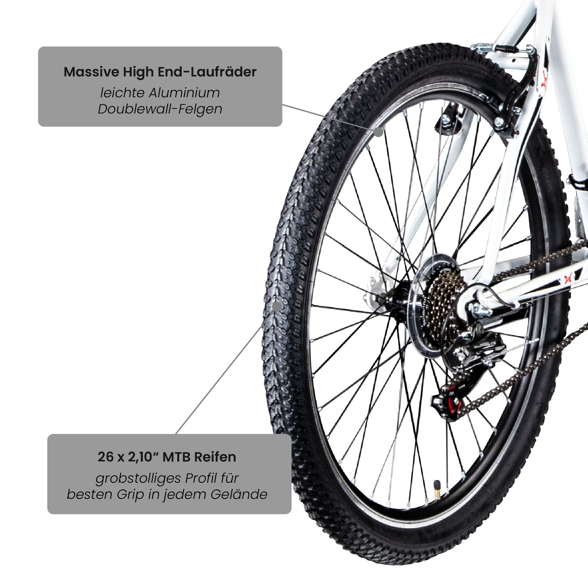 Galano Mountainbike Path, 21 Gang, Kettenschaltung, Mountainbike Jugendfahrrad ab 160 cm Fahrrad MTB Hardtail