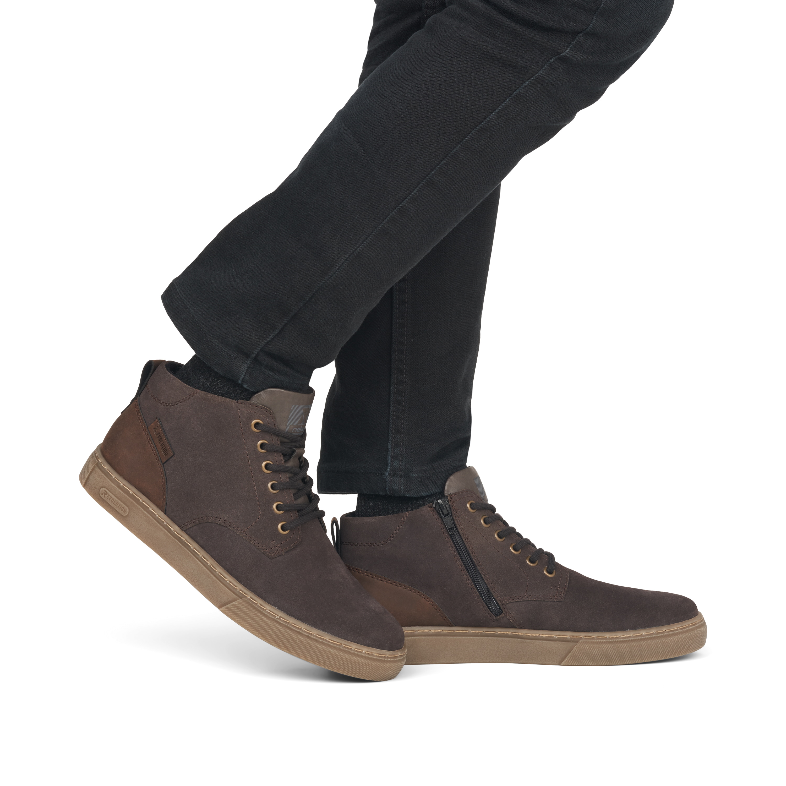 Rieker Herren Sneaker High dusty grey