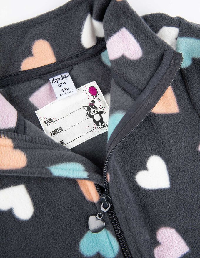 Fleecepullover - Allover-Print