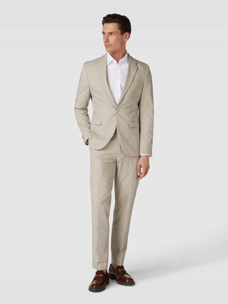 Stoffhose mit französischen Eingrifftaschen Modell 'Steve' in beige