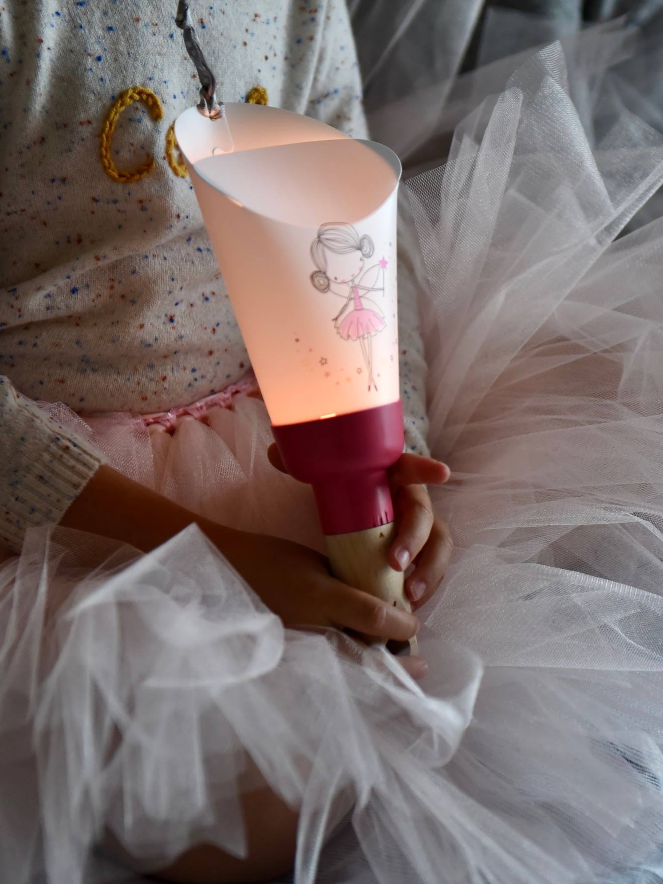 Coffret lampe nomade 5 en 1 Petite Fée MAISON POLOCHON rose