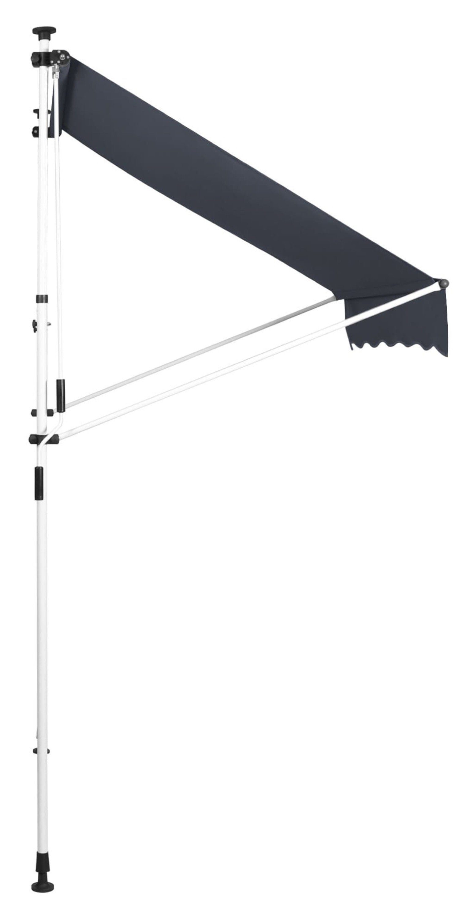 TPFGarden Klemmmarkise Wendy - Sonnenschutz für Mietwohnungen, Balkone, Terrassen (Hochwertige Balkonmarkise aus UV-beständigem Polyester, 1-St., Stabile Outdoor-Markise - Sonnenschutzfaktor UV50) Rostfreies Edelstahlgestell - Maße (BxT): 400 x 120 c