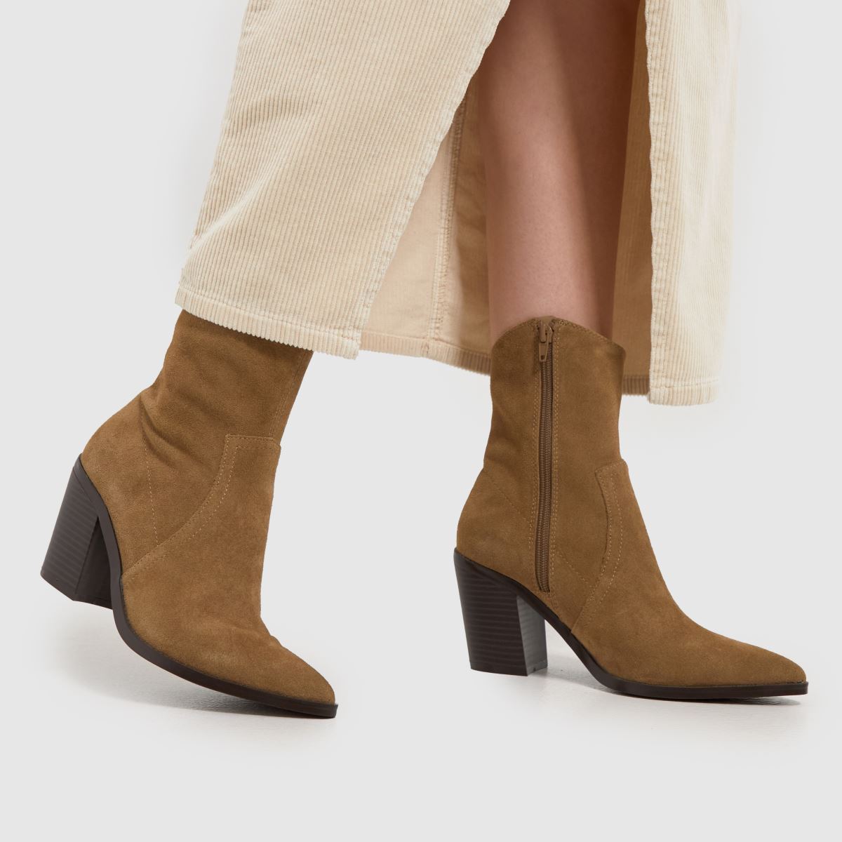 Schuh – Angelo – Bruna westernstövlar i mocka med mönster