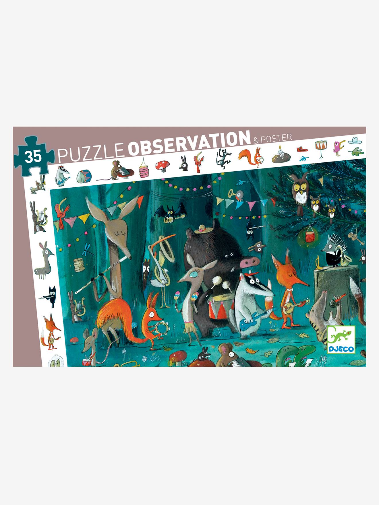 Puzzle observation L’orchestre 35 pièces DJECO multicolore