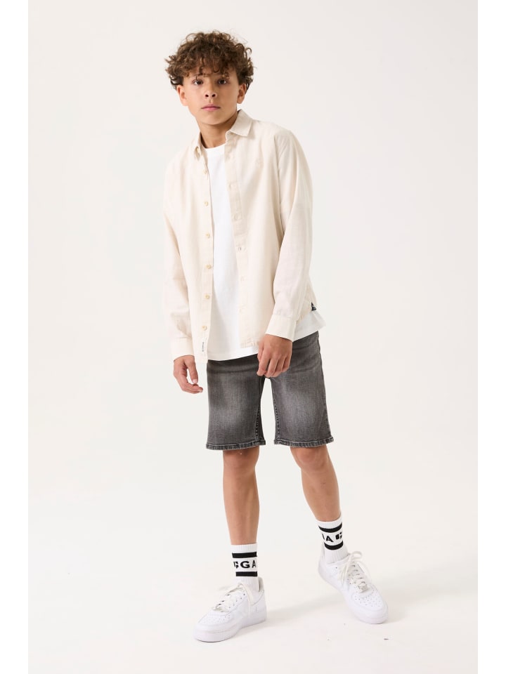 Garcia Langarmhemd festlich in beige günstig kaufen