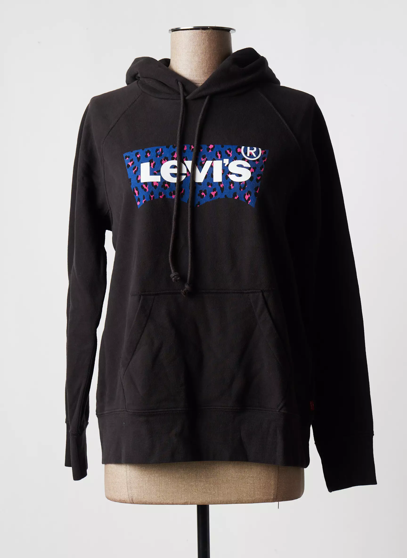 Levis Sweat Capuche Femme couleur gris
