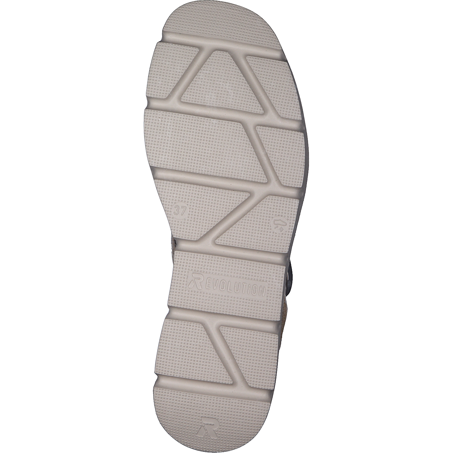 Rieker Evolution W1550, Plateau-Sandaletten, Damen, Beige