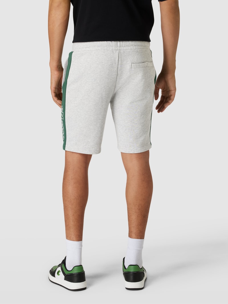 Sweatshorts mit Label-Applikation Modell 'Lallio' in hellgrau meliert