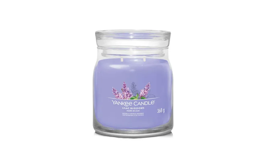 Yankee Candle Duftkerze Signature Medium Jar Lilac Blossoms Lilac Blossoms