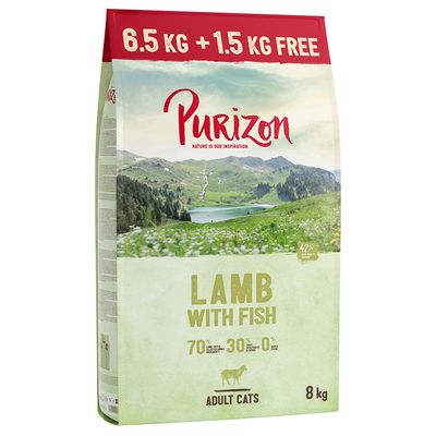 6,5 kg + 1,5 kg gratis! 8 kg Purizon Trockenfutter- getreidefrei