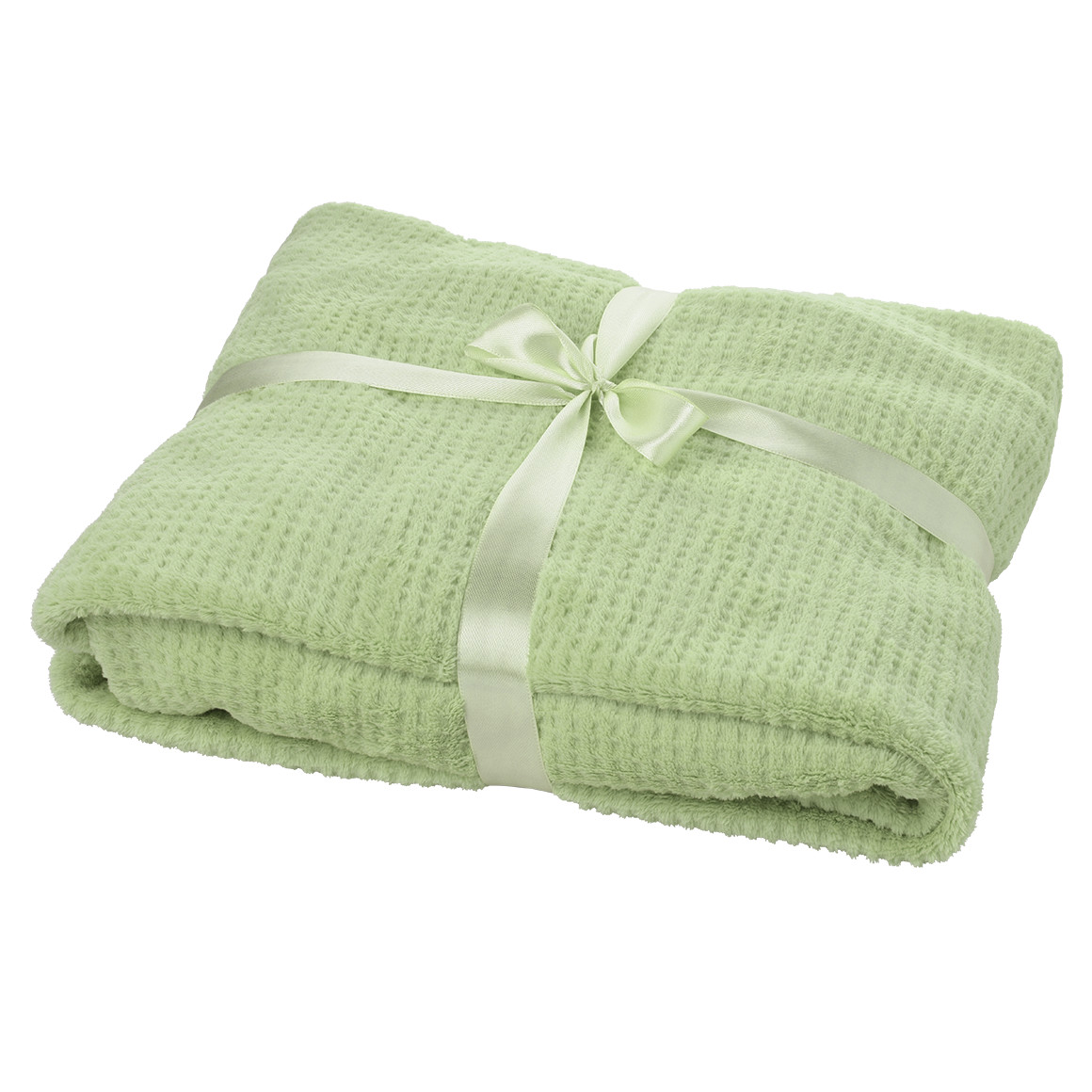 Kuscheldecke mit Waffelmuster