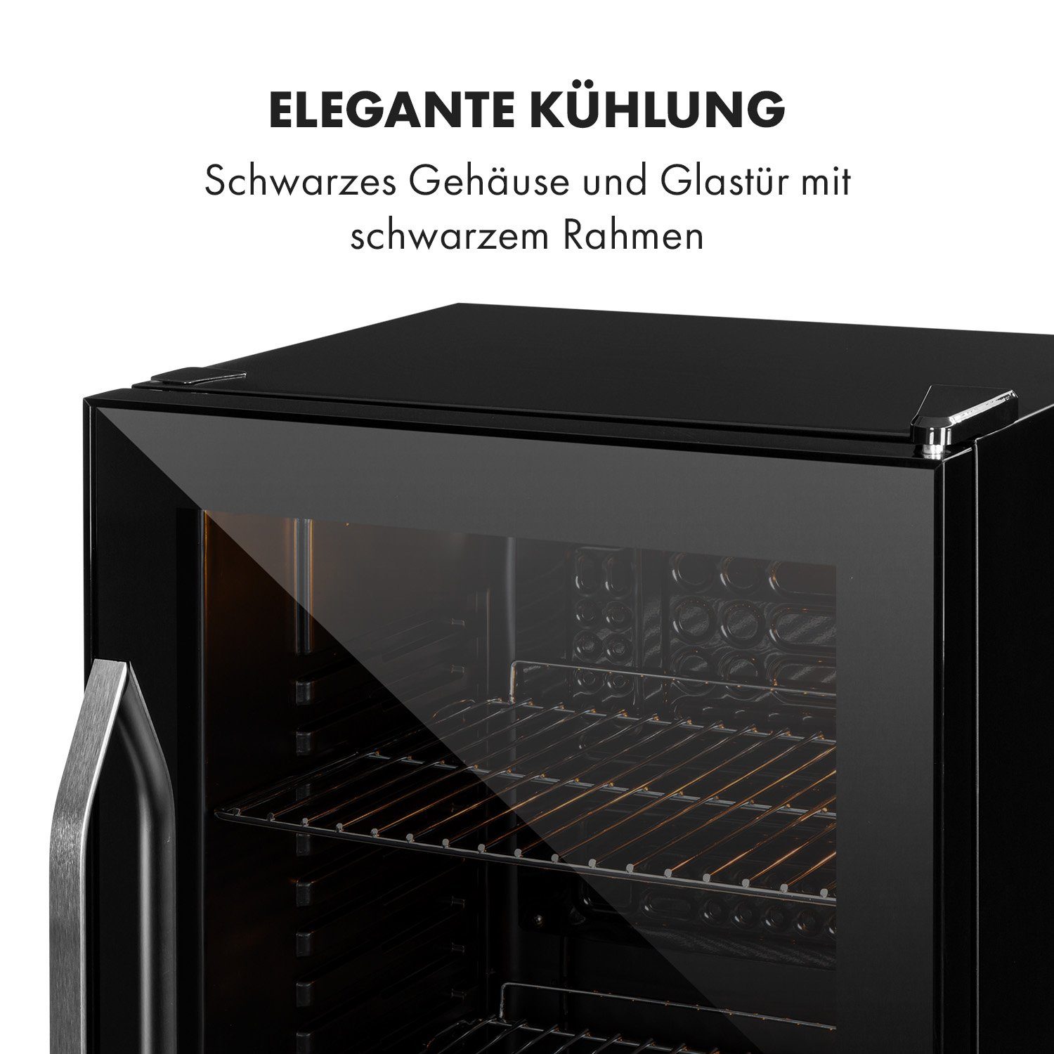 Klarstein Getränkekühlschrank HEA-Beersafe-XXL-OX 10034848A, 83 cm hoch, 47.5 cm breit, Bier Hausbar Getränkekühlschrank Flaschenkühlschrank Glastür