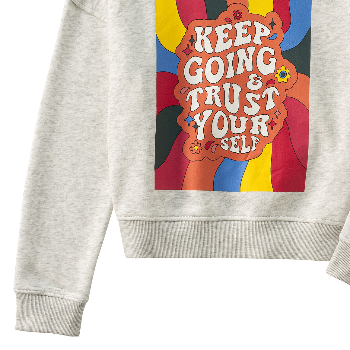 Mädchen Sweatshirt mit buntem Print