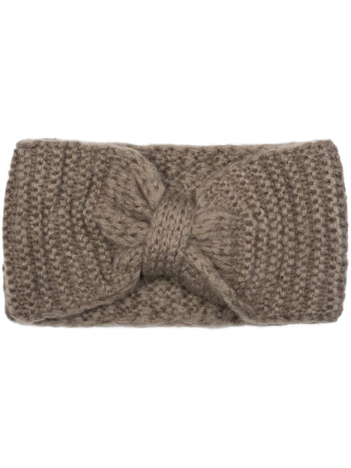 styleBREAKER Strick Stirnband in Taupe günstig kaufen onesize