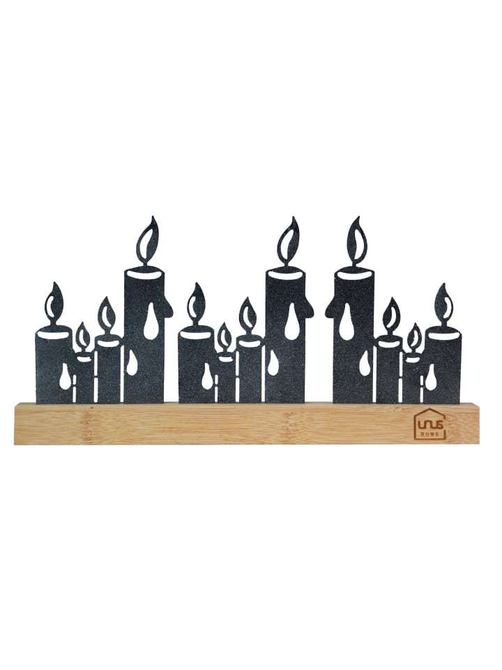 UNUS Kerzen-Aufsteller Weihnachtsdeko in Schwarz günstig kaufen onesize