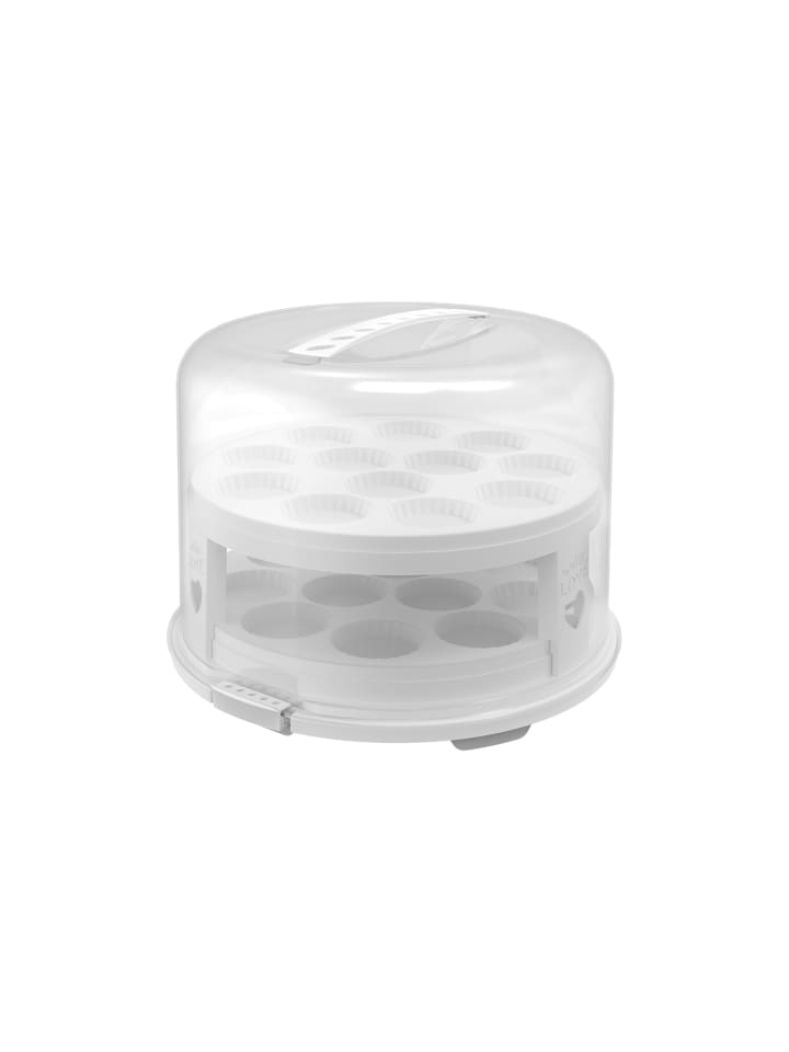 Rotho FRESH Tortenglocke hoch mit Trays in Transparent / Weiß günstig kaufen onesize