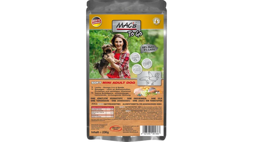 MAC's DOG Hundetrockenfutter Soft 