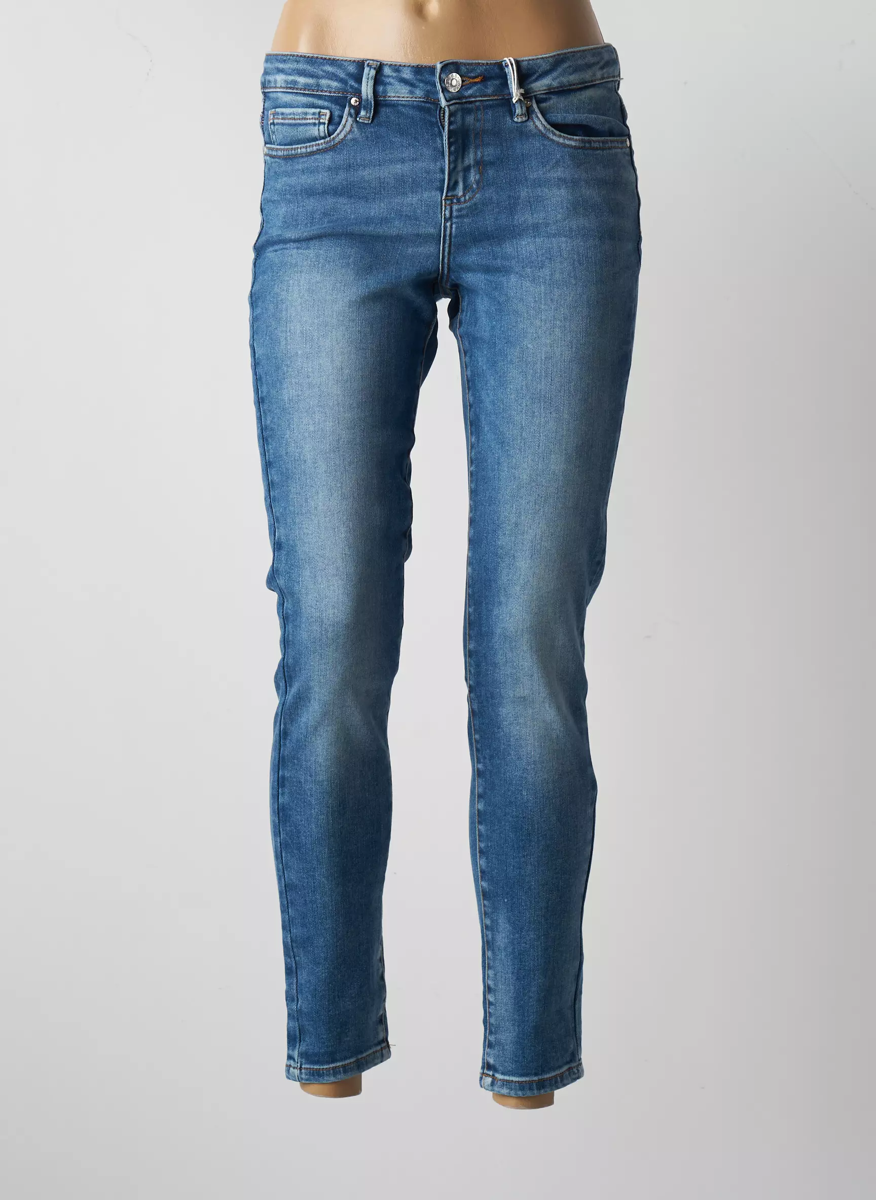 Guess Jeans Skinny Femme couleur bleu