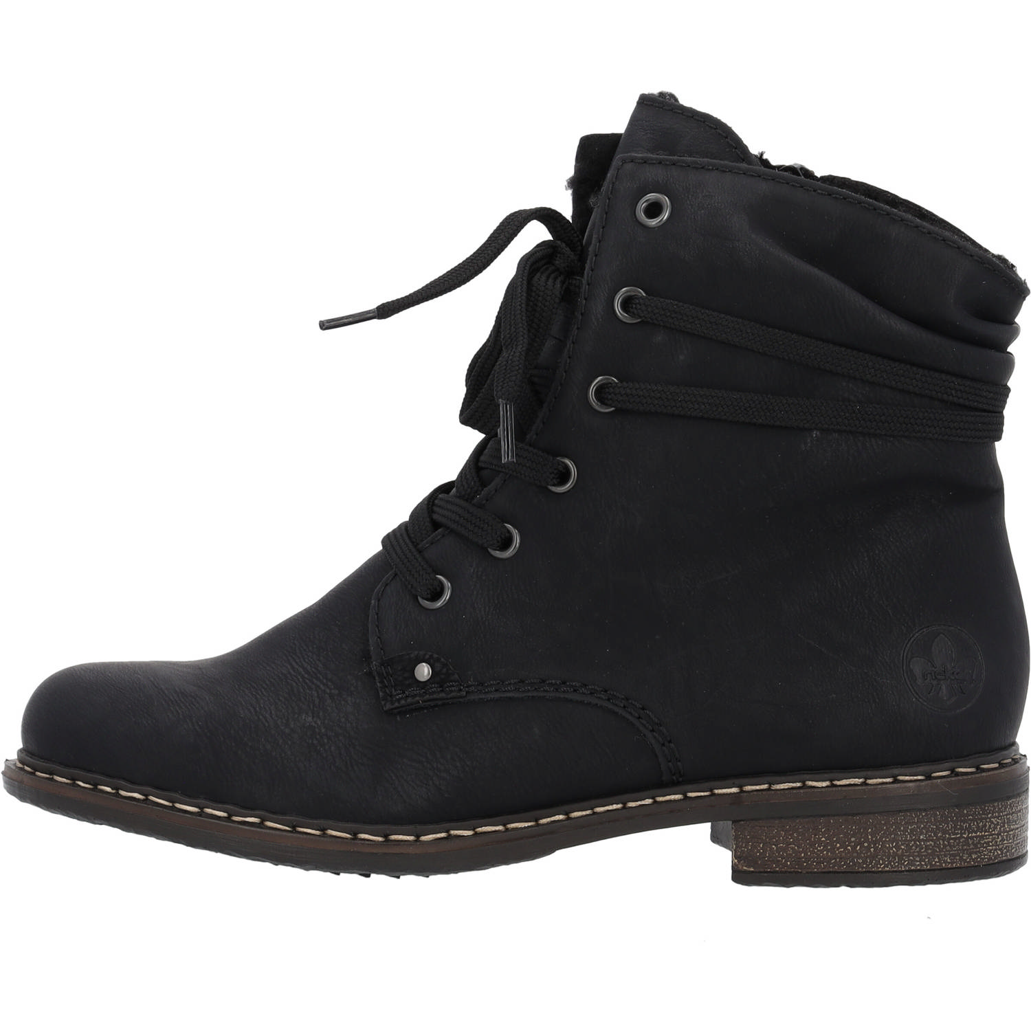 Rieker 71229, Stiefeletten, Damen, Schwarz (Schwa/Schw)