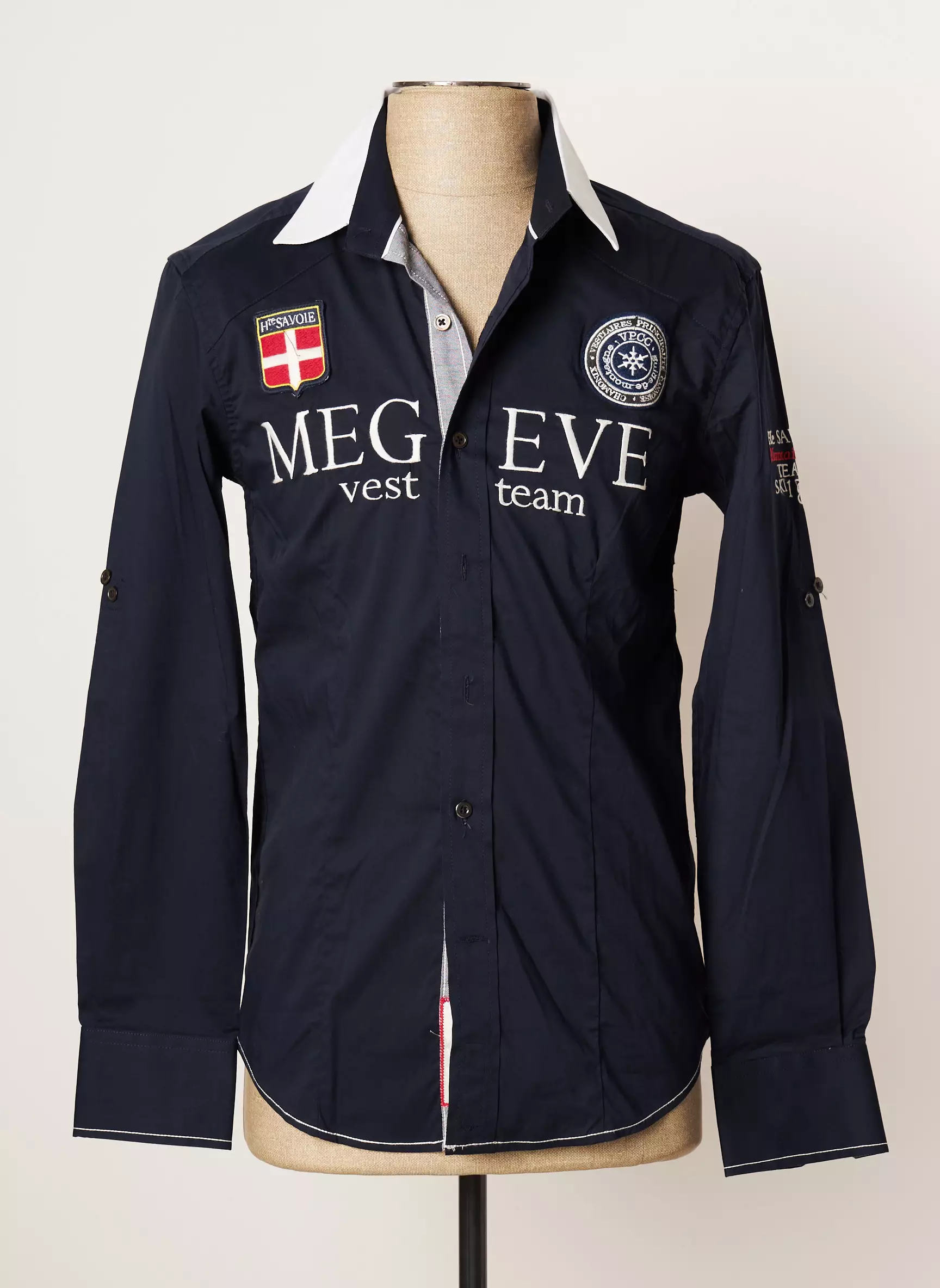 Vestiaires Principaute Cannoise Manches Longues Homme couleur bleu