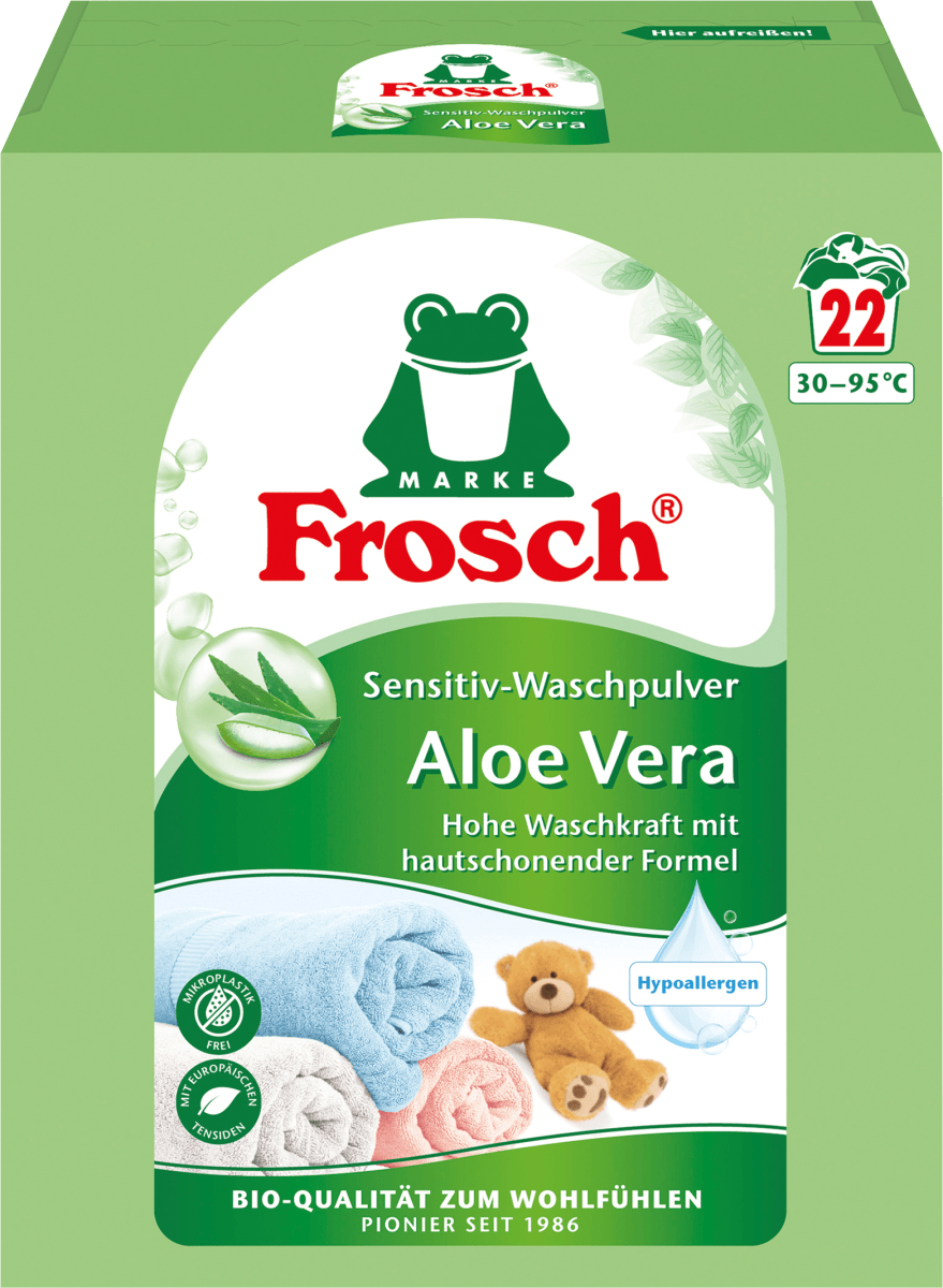 Waschmittel Pulver Aloe Vera Sensitiv, 22 Wl