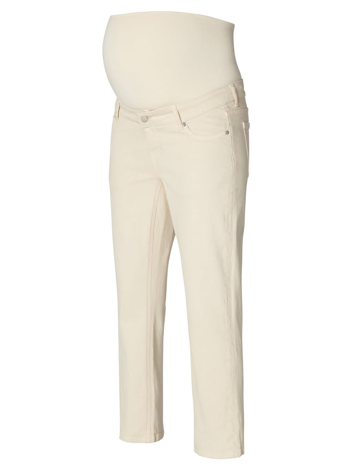 Noppies Straight Umstandsjeans Paco in Bone White günstig kaufen