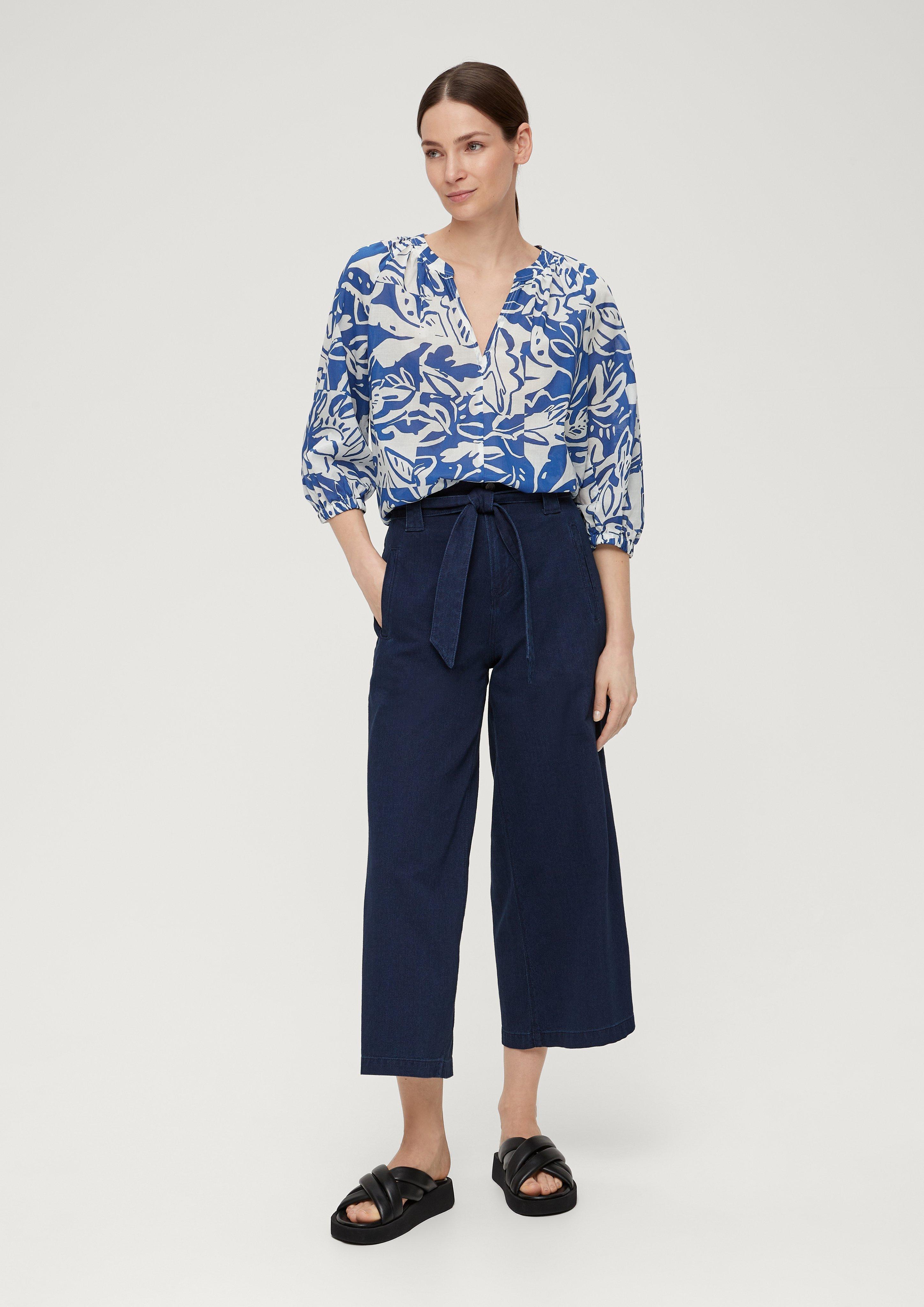 Baumwollbluse mit Raffung  2131751-56A0