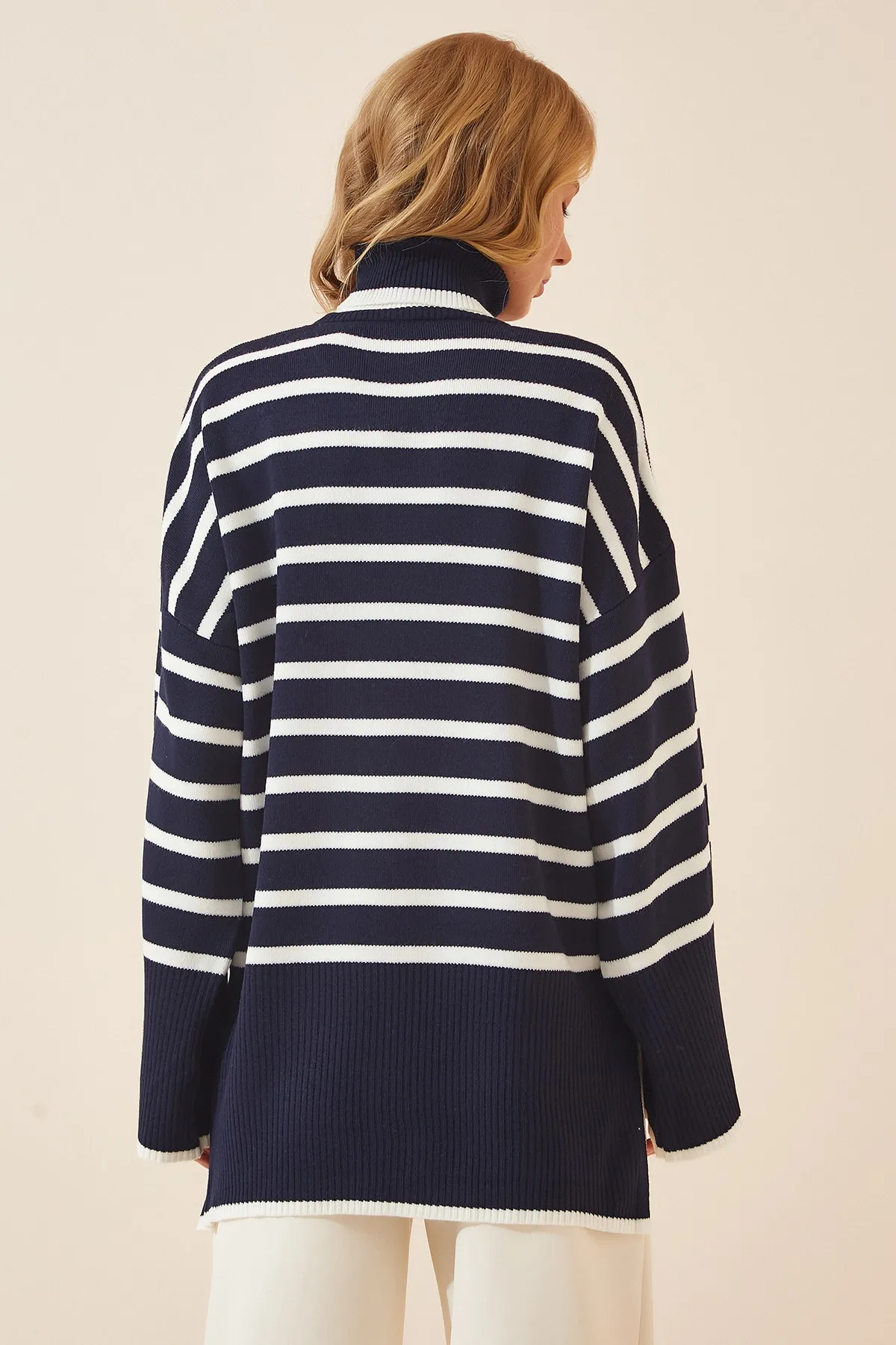 Happiness İstanbul  Pullover - Dunkelblau - Oversized