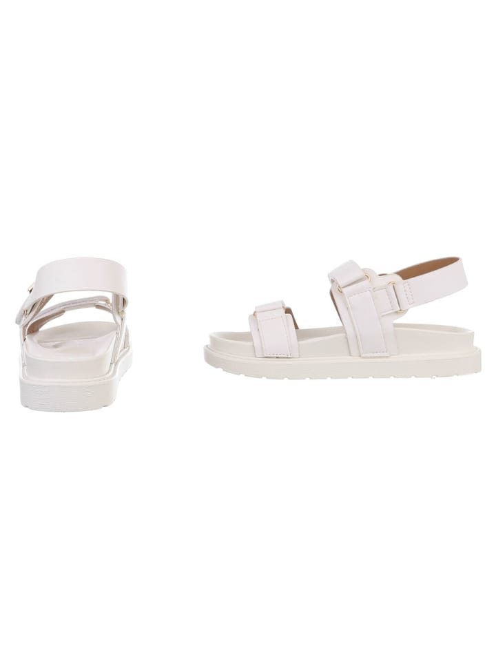 Ital-Design Sandale & Sandalette in Weiß günstig kaufen
