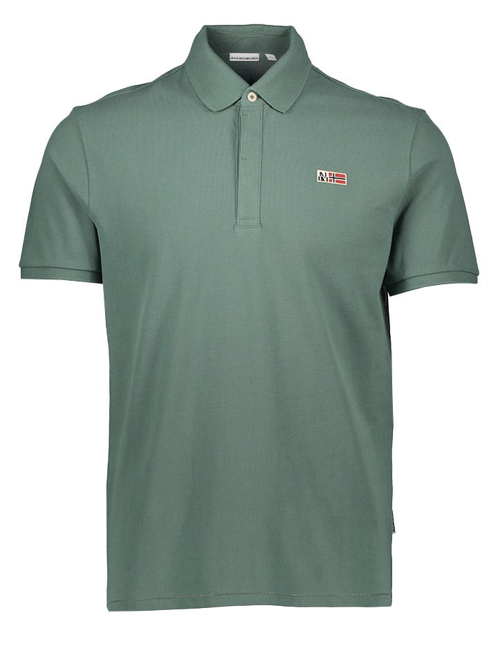 Napapijri Poloshirt in Khaki günstig kaufen