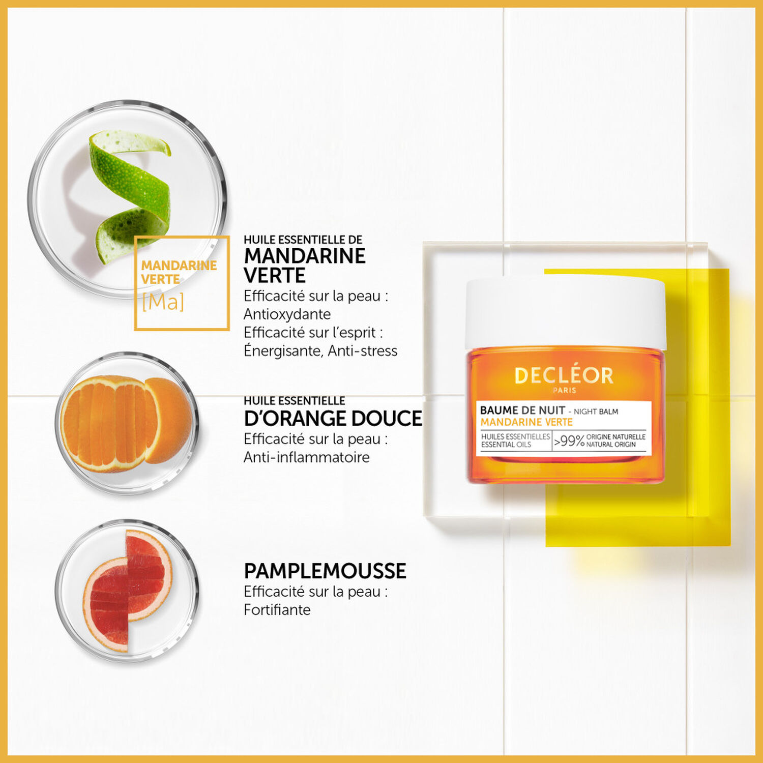 Decléor Mandarine Verte Baume de Nuit 15 ml