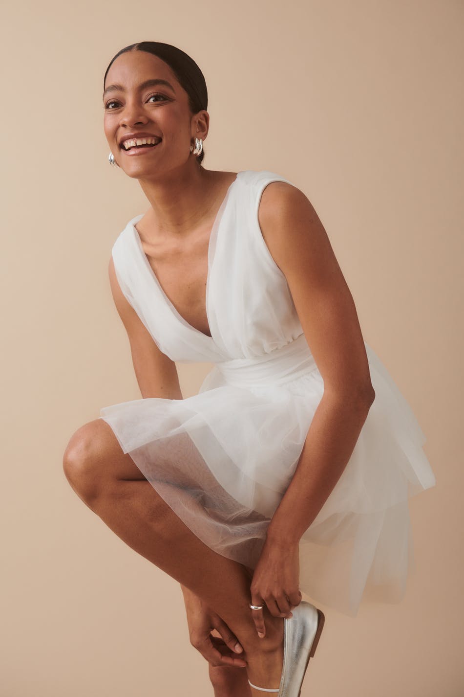 Tulle mini dress