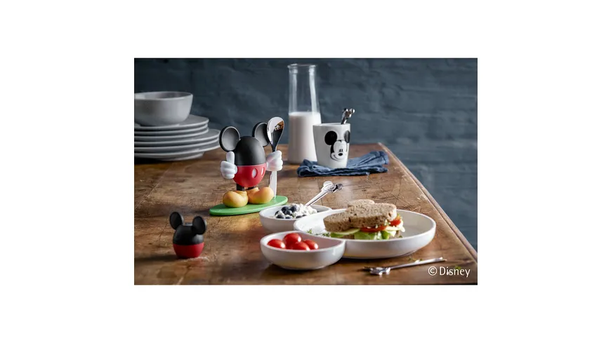 WMF Eierbecher Mickey Mouse mit Löffel